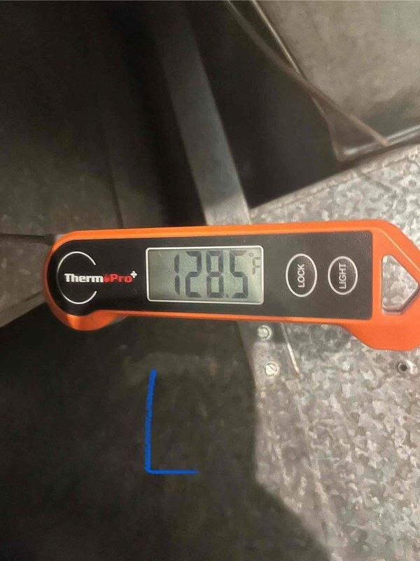 Completed installation of a complete HVAC system sold by Justin and flipped by Sam with AZ GoodSense approval. System was properly wired with all connections secured to the control board as verified by photographic documentation. Temperature testing confirmed proper operation with discharge air temperature measuring 128.5°F.