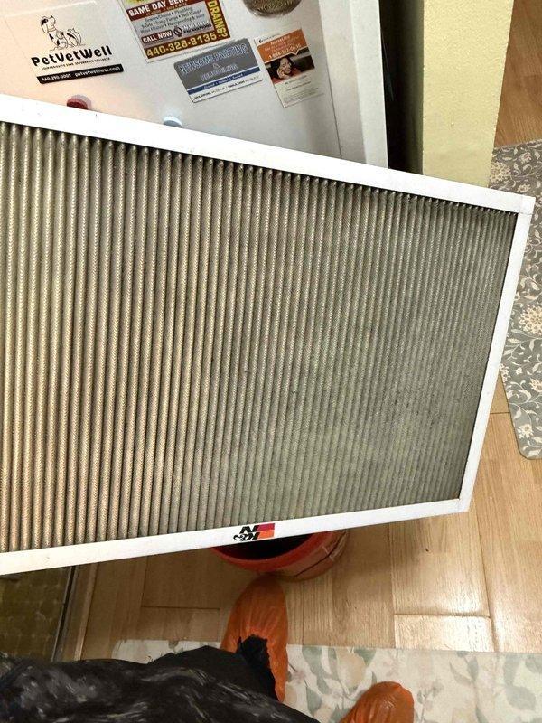Completed comprehensive tune-up on 15-year-old residential air conditioning system per customer request. Performed full system inspection, checked refrigerant levels, tested electrical connections, verified proper airflow, and cleaned condenser coils. Replaced dirty air filter with new pleated filter to ensure optimal system performance and indoor air quality. All components operating within manufacturer specifications with no deficiencies noted at time of service.
