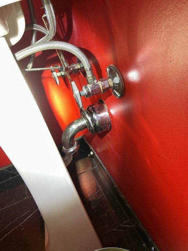 Responded to member's report of a running Gerber toilet. Inspected plumbing fixtures and connections, including water supply lines and P-trap, finding them in good condition with no signs of corrosion or leaks. Also examined the jacuzzi-style bathtub and its jet system. Customer was advised that their humidifier concerns would require HVAC specialist attention due to visible corrosion.