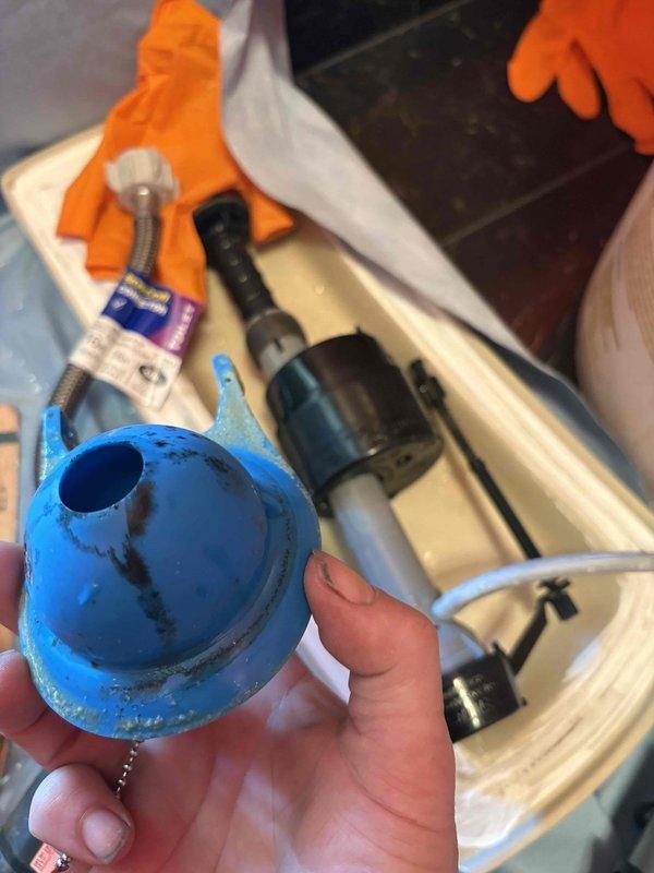 Responded to service call for shower drain clogging and sewer odor in bathroom. Upon inspection, snaked shower drain to clear obstruction and restore proper drainage. Diagnosed failed wax ring seal on toilet as source of sewer gas odor. Removed toilet, replaced deteriorated wax ring with new seal, and reinstalled toilet to manufacturer specifications. Verified proper seal and tested for leaks. All drains flowing properly and sewer odor eliminated upon completion.