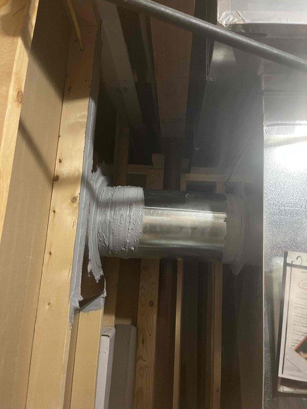 Completed installation of whole-home dehumidifier system integrated with existing HVAC ductwork. Unit was properly mounted, secured with metal strapping, electrically connected with new capacitor, and sealed into main supply plenum using metallic flexible connector and foil tape. Performed routine cooling system maintenance inspection to ensure optimal performance for upcoming season.