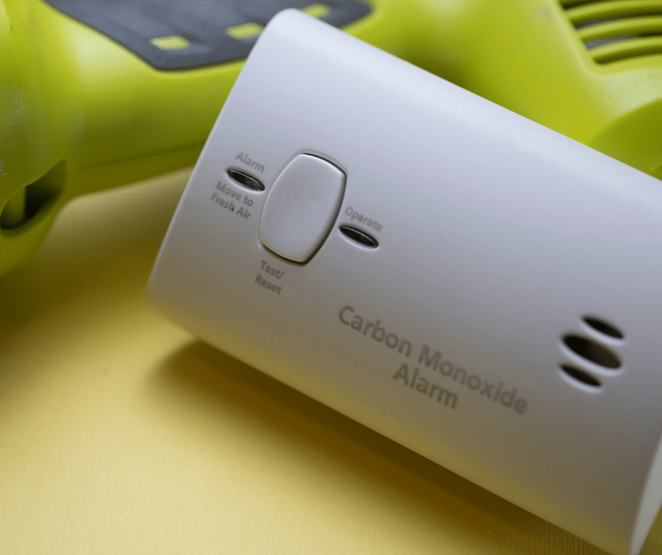 Close up of CO detector